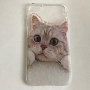 新品　iphoneケース　7/8/SE2.3用 猫のスマホケース　cat かわいい　可愛い　癒し　ねこ アニマル　動物　ネコ　実写　写真 　子猫