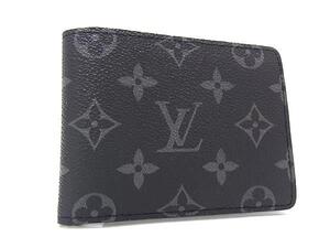 1円 ■極美品■ LOUIS VUITTON ヴィトン M61695 モノグラムエクリプス ポルトフォイユ ミュルティプル 二つ折り 財布 ウォレット FL3365