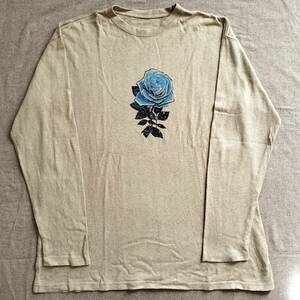 Grateful Dead (風)《IT MUST HAVE BEEN THE ROSES》ロングスリーブ Tシャツ カットソー Lサイズ ヘンプ コットン Gohemp