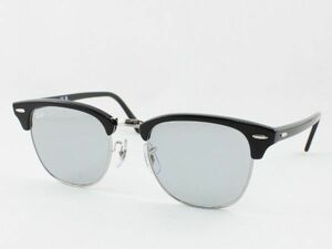 ケース茶 Ray-Ban レイバン RB3016-1354/R5 サングラス CLUBMASTER クラブマスター ブラック ライトグレー サーモント ブロー 1354R5