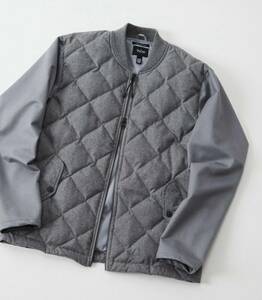 【TAION/タイオン】【MEN’S MELROSE完全オリジナル別注】ダウンジャケット　グレー　4(L) キルティング イタリア　リモンタ生地