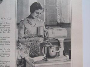 １９２９年発行　キッチンエイド　KitchenAid　ミキサー広告