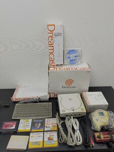 1円〜☆ SEGA ドリームキャスト DreamCast コントローラー 箱説付 VGAボックス キーボード ソフト 7個 HKT-3000