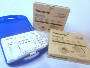 未開封有！ 2個セット Panasonic エネループ 充電器セット ニッケル水素電池 2台 20本 K-KJ53MCC84