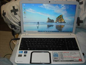 東芝 dynabook T552/36FW　Win10 Pro 64bit　Intel Celeron B820 1.70GHz　4GB 320GB　15.6型 ホワイト系　Li-Office AC付 訳アリ ◇p940◇