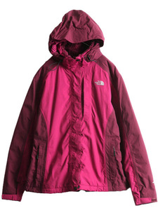 US企画 ノースフェイス HYVENT 中綿 ナイロン マウンテン パーカー ジャケット レディース XL The North Face ジャンパー マンパ 2トーン