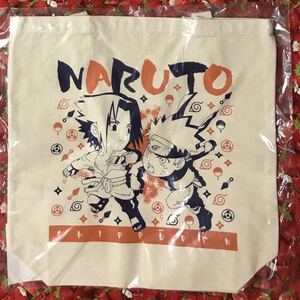 NARUTO 疾風伝 SD柄 トートバッグ うずまきナルト うちはサスケ 縦約35cm×横約35cm