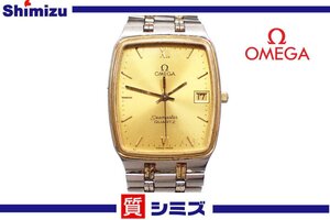 1円【OMEGA】稼働品 訳有 オメガ シーマスター クオーツ Cal.1430 メンズ腕時計 デイト コンビカラー◆質屋