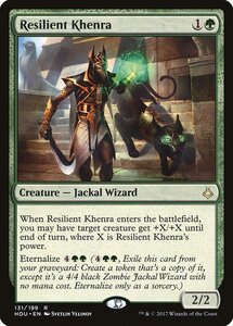 MTG ■緑/英語版■ 《立て直しのケンラ/Resilient Khenra》破滅の刻 HOU