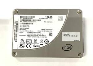 S6043032 Intel SATA 160GB 2.5インチ SSD 1点 【中古動作品】