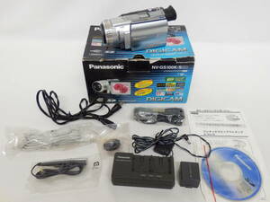 105D820G♪ パナソニック NV-GS100K-S デジタルビデオカメラ シルバー 中古 Panasonic