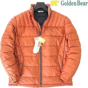 新品 ゴールデンベア 静電気防止 軽量 ウォッシャブル ダウン ジャケット L 橙 【J44067】 Golden Bear 秋冬 メンズ ブルゾン