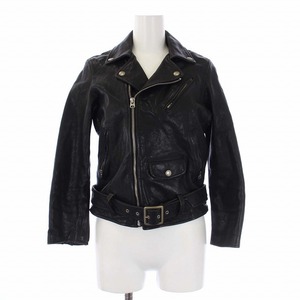 ビューティフルピープル shrink leather riders jacket ダブル ライダースジャケット 革ジャン ジップアップ 羊革 ラムレザー 140 黒