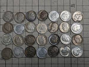 アメリカ 10セント銀貨 まとめ 総重量69g ルーズベルト ダイム 古銭 大量 コイン 外国 海外 世界 
