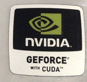 ■新品・未使用 ■10枚セット 【NVIDIA　GEFORCE CUDA】エンブレムシール【18*18㎜】送料無料・追跡サービス付き☆P184