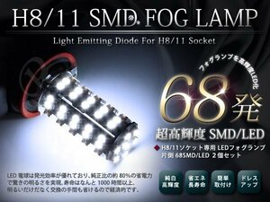 RB3系 4系 オデッセイ H11 フォグランプ LED/SMD 136発ホワイト