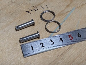 サイドステー　ロックピン　アジャスターピン4.5mm 2個セット