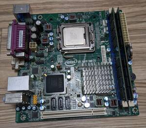 中古　マザーボードIntel DG41MJ 　CPU　E6300＋メモリDDR2　4GB付き　G41/LGA775/Mini-ITX