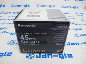 訳あり品☆Panasonic LEICA DG MACRO-ELMARIT 45mm/F2.8 ASPH./MEGA O.I.S. H-ES045 中古品 格安1円スタート！ J607085G jk 関東発送