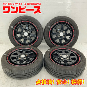 中古タイヤホイールセット 165/55R14 72V 14インチ 14×5J +40 4穴 PCD100 グッドイヤー RADIANCE 夏 サマー d736