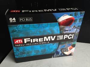 新品 ATI FIREMV 2200 PCI デュアル ディスプレイ サポート ロープロフィール マニュアル付き ビデオ ボード カード 基盤 増設 モニター