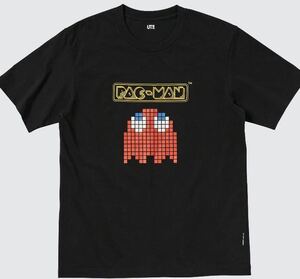 パックマン　Tシャツ XLサイズ UT ユニクロ　手塚治虫　黒　ブラック　ナムコ