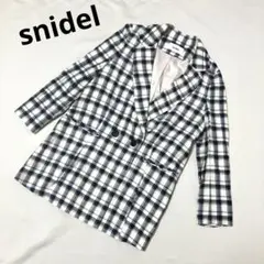 美品♥︎︎ snidel スナイデル　Aライン　ジェケット　アウター　チェック　F