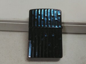 値下げ　当時物　レターパックP／ジッポ ZIPPO ライター【 竹 】紺系 長期保管在庫品 希少!!