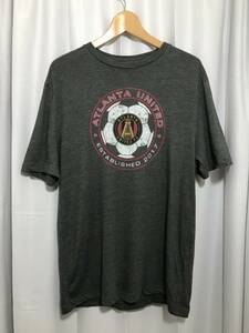 MLS Atlanta United Football Club プリントTシャツ　USA古着　グレー系　soccer M size