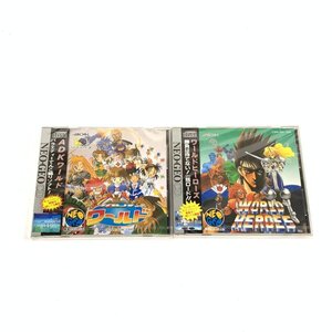 美品 NEOGEO ADK ワールドヒーローズ/ADKワールド ネオジオCDソフト まとめ売り 2枚セット＊未開封品【GH】