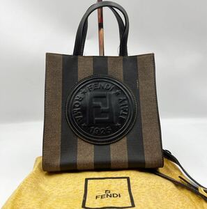 FENDI フェンディ ペカン 2way ショルダー ハンドバッグ トートバッグ 希少 ヴィンテージ FFロゴ ミニバッグ デカロゴ 1円〜