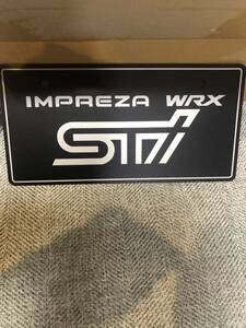 スバル インプレッサ WRX STi ナンバープレート マスコットプレート 貴重品