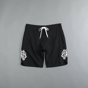 Darc Sport AMERICAN WOLF WOLVES OHANA STAGE SHORTS BLACK 28 ダルクスポーツ アメリカン ウルフ オハナ ステージショーツ ブラック 黒