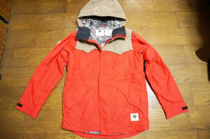 男性用 BURTON バートン analog アナログ スノーボードウエア ジャケット AG ALDER JACKET サイズS 赤*VOLCOMneffatmyssessions