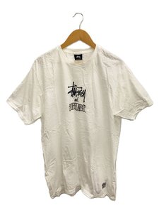 STUSSY◆Tシャツ/L/コットン/WHT