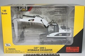 ▲超希少！CAT 1/50 320D L Hydraulic Excavator 油圧ショベル 建設機械 白！新品