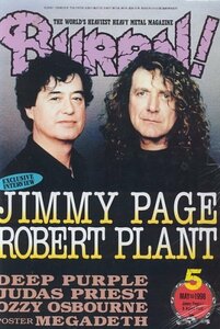 BURRN!　1998年5月号　JIMMY PAGE ROBERT PLANT　他