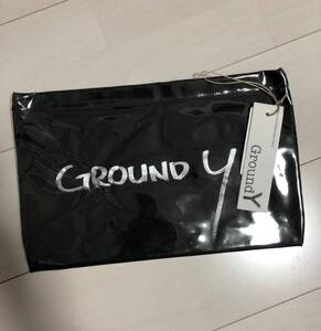 新品 Ground Y ポリビニール クロライド クラッチ バッグ GA-I04-912-1 グラウンドワイ ヨウジヤマモト ブラック