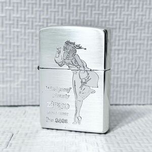 【希少 未使用】 ZIPPO ジッポー オイルライター　ウィンディ ガール　アメリカンクラシック 2003年 シリアルナンバー有 シルバー