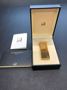 dunhill ダンヒル ガスライター ゴールド　箱付き　綺麗です！