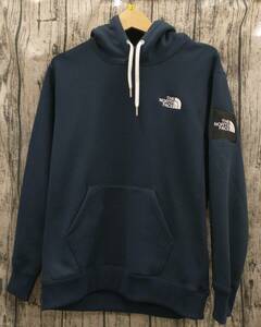 THE NORTH FACE SQUARE LOGO HOODIE ノースフェイス パーカー 裏起毛 ネイビー Sサイズ NT62338