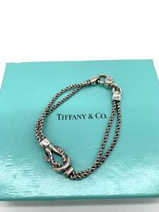 Tiffany ティファニー ダブルロープ 925 ヴィンテージ ブレスレット 総重量18.0ｇ