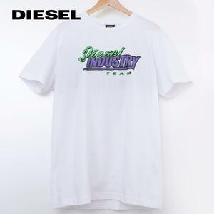 L/新品 DIESEL ディーゼル ロゴ Tシャツ DIEGOSK37 メンズ レディース ブランド カットソー ホワイト