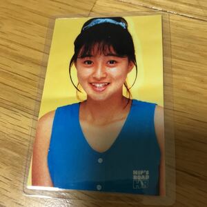 渡辺美奈代 おニャン子クラブ パウチカード 名刺サイズ 状態良好