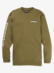 ☆sale/新品/正規品/特価 BURTON/ANALOG ENCLAVE CREW SWEATSHIRT | Color：Martini Olive | Size L | テクニカル クルーネックスウェット