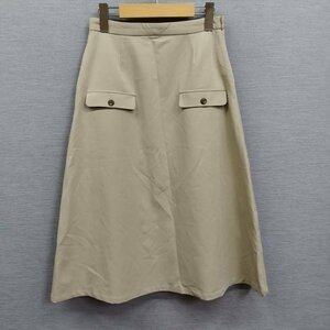 B318 () FELISSIMO フェリシモ スカート ポケット サイドジップ ポリエステル カジュアル レディース ベージュ サイズ M