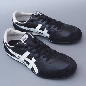 超美品!! 26.5cm 限定!! オニツカタイガー SERRANO セラーノ 黒ｘ白 レザー Onitsuka Tiger 天然皮革