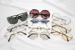 1円〜 ブランド サングラス 眼鏡 老眼鏡 10点セット まとめ売り YSL ドルガバ バーバリー クロエ フェンテ アニエスベー メガネ 0515k