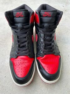 Nike Air Jordan 1 Retro High OG Bred 2001年製 US12 サイズ30cm ナイキ ジョーダン1 レトロ ブレッド