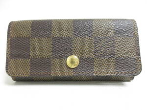 11502◆【SALE】LOUIS VUITTON ルイヴィトン ダミエ N62631 ミュルティクレ4 キーケース MADE IN FRANCE 中古 USED